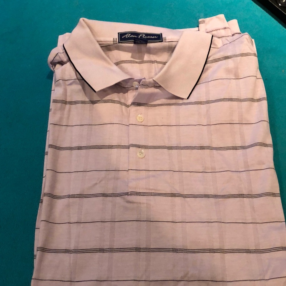 Light purple stripe never worn Golf shirt